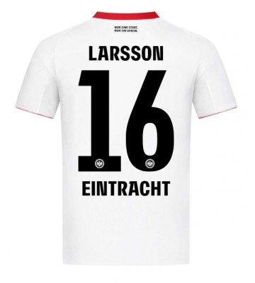 Eintracht Frankfurt Hugo Larsson #16 Segunda Equipación 2025-26 Manga Corta